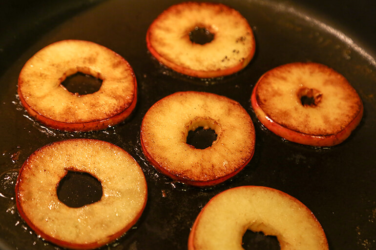 apple rings for burgers