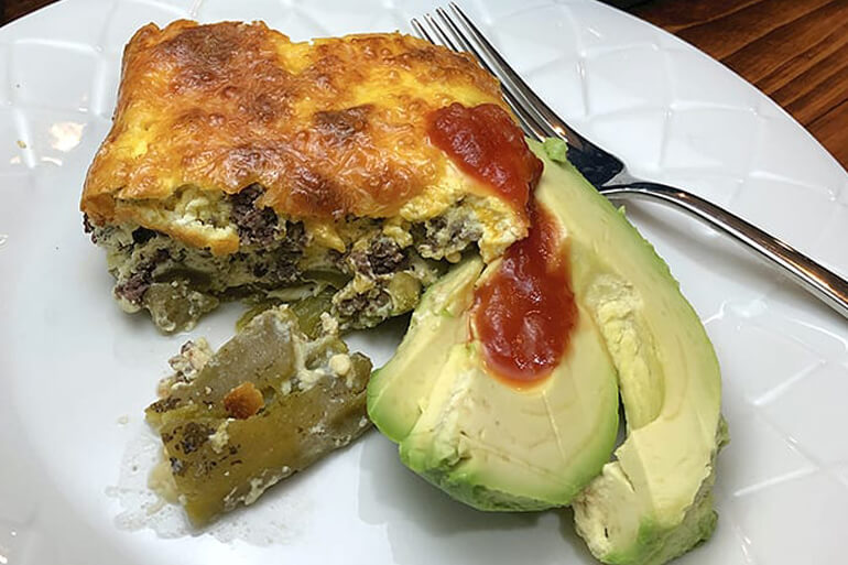 Green Chile Venison Egg Bake Recipe