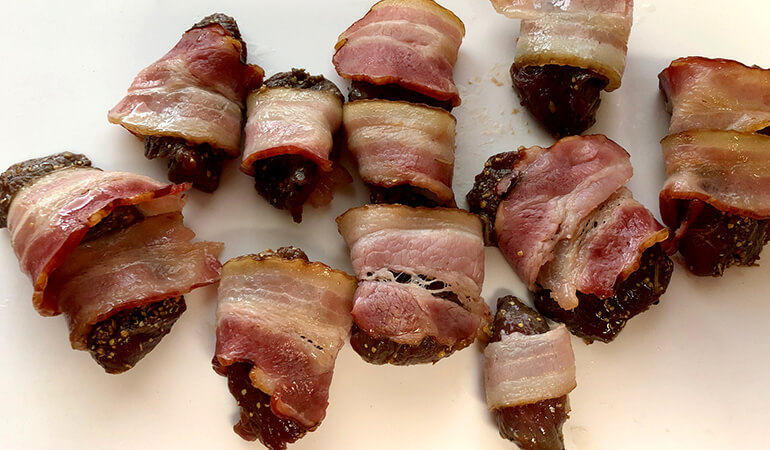 Grilled Bacon-Wrapped Blackbuck Antelope Steaks Recipe