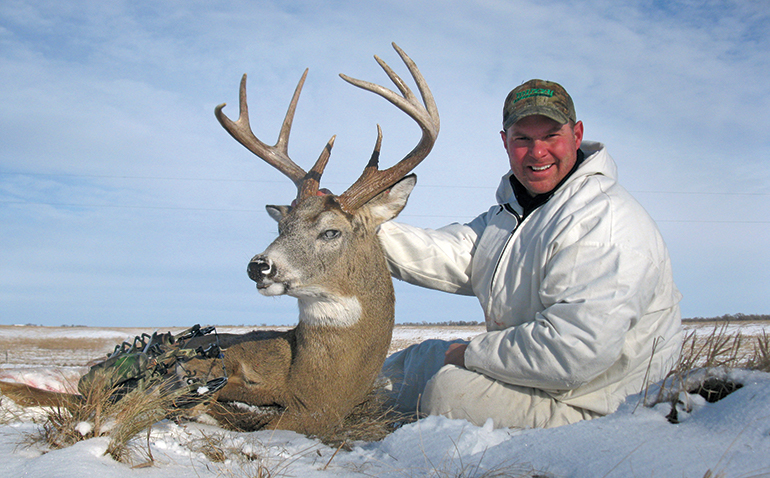 Dana Rogers with late season whitetail buck