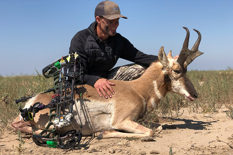 Jace Bauserman with pronghorn and western stabilizer setup
