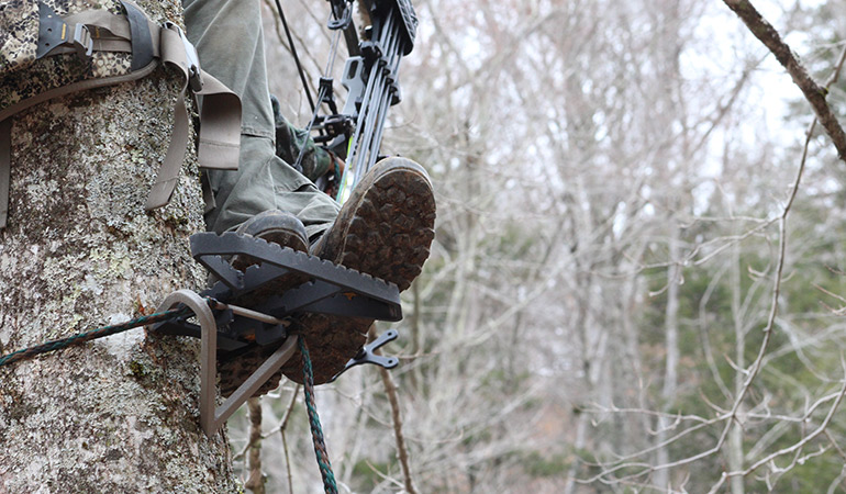 Where Do I Put My Feet When Tree Saddle Hunting?