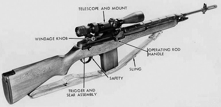 US Army M21 Sniper Rifle