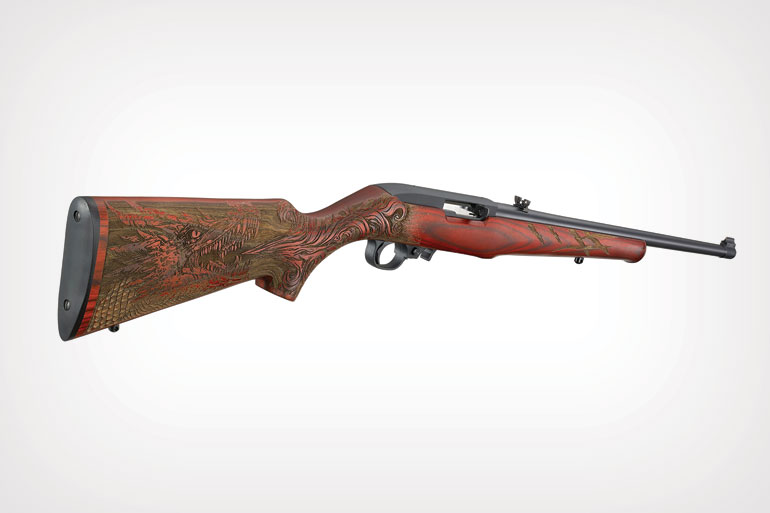 Ruger 10/22 Sporter with Dragon Engraved Stock