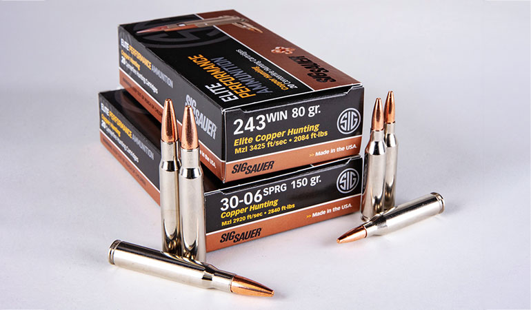 SIG SAUER Adds 243 Win, 30-06 Springfield to Elite Hunting Ammo Line