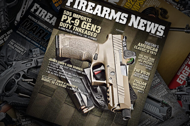 Firearms News June 2022 — Issue #12: SDS Imports PX-9 Pistol Gen 3 Duty Threaded!