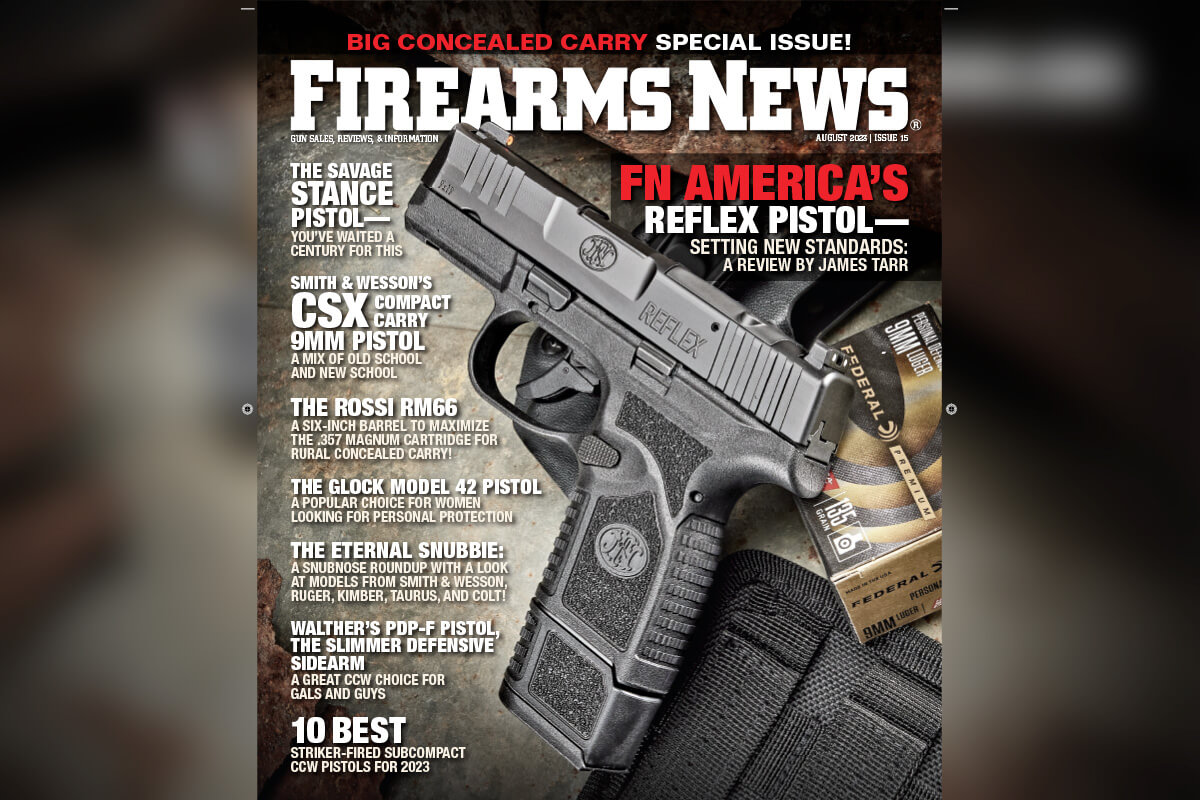 Firearms News August 2023 — Issue #15: FN America's Reflex Pistol