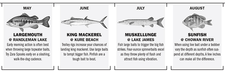 North Carolina Fishing Calendar 2019 - Game & Fish