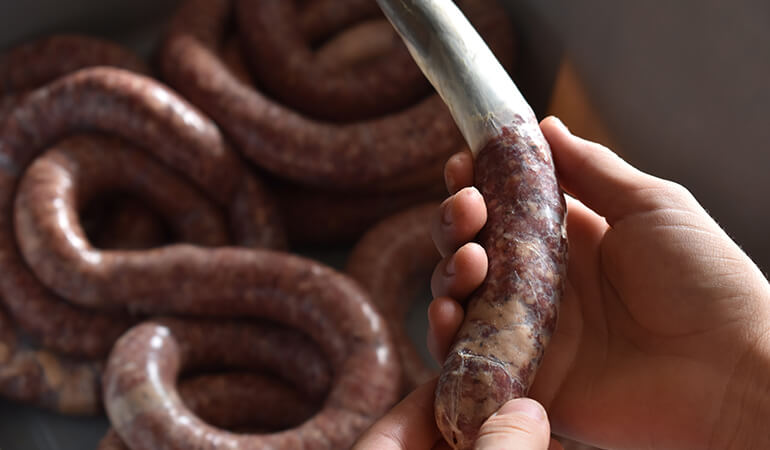making-smoked-venison-sausage