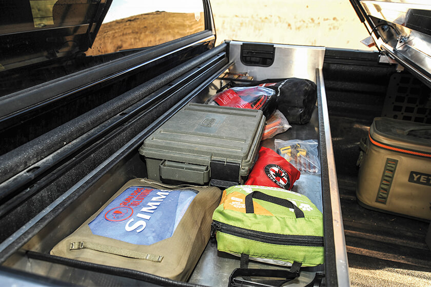 truck bed bin storage