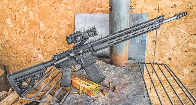 Mossberg MMR Pro with a Vortex StrikeFire II red dot shooting Fusion MSR .223 ammo