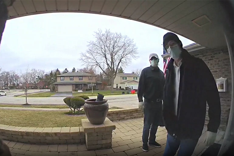 Doorbell Video Captures IL Home Invasion