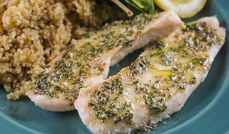 Crappie with French Herb Butter Recipe