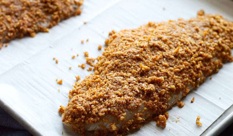 pecan crusted catfish fillets