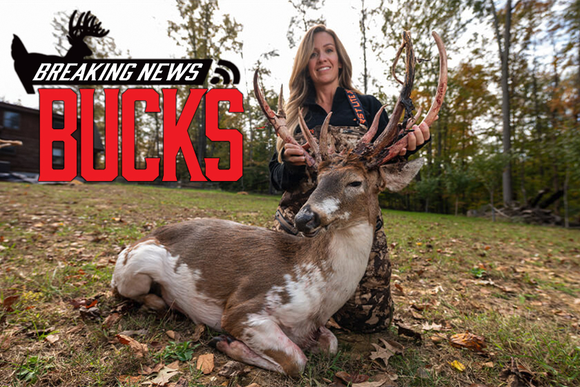 Maryland Hunter Shoots Non-Typical Piebald Buck 