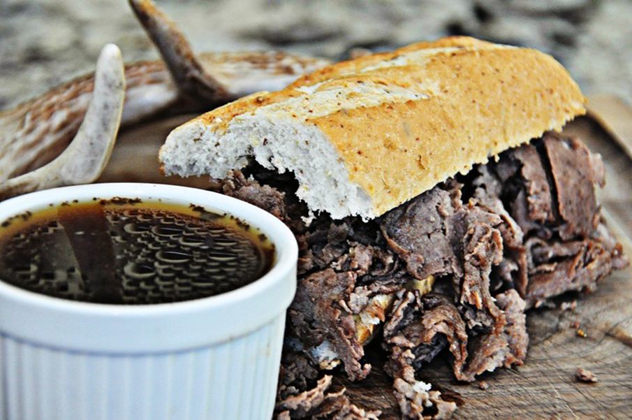 Crush Recipe: Venison French Dip with Au Jus