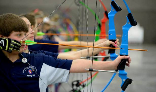 Each team member uses original 20-pound Genesis bows, along with Easton 1820 arrows. (Courtesy NASP)