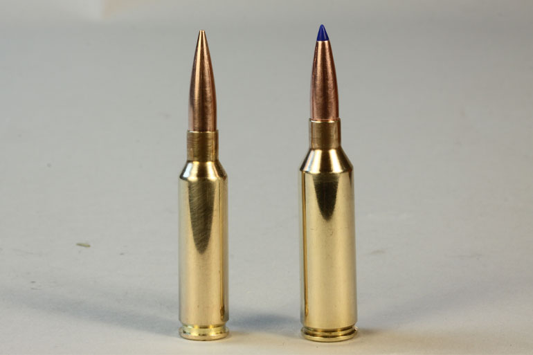 ...the 6.5 Creedmoor (l.) represents the largest share of new rifle chamber...