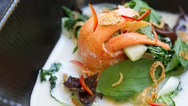 Poached Maine Lobster with Coconut Broth Recipe