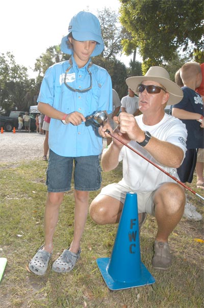kids fishing clinic in Florida
