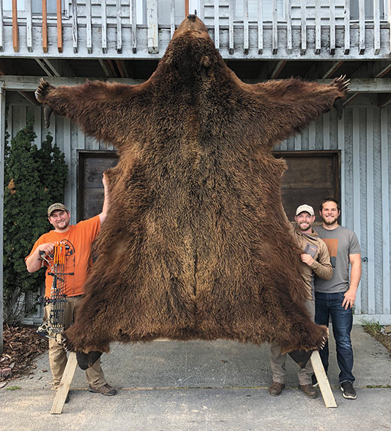 Cammack with bear hide