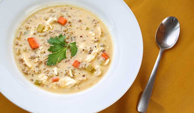 Wild Rice and Turkey Carcass Soup Recipe