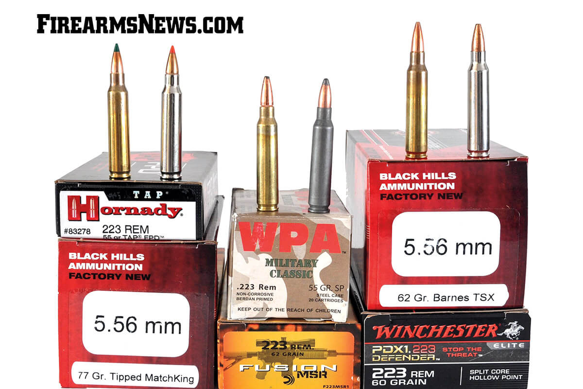 different .223 and 5.56 cartridge for home and self defense