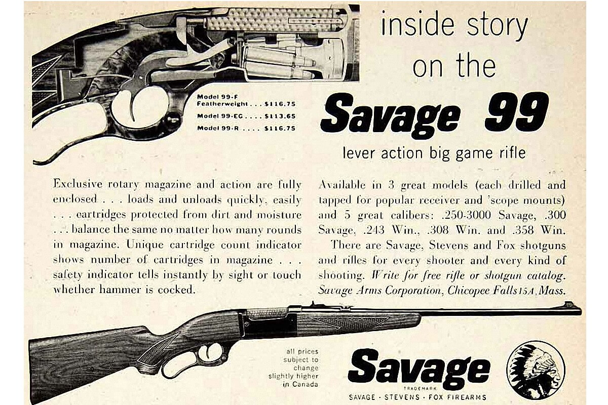 Savage Firearms Catalog  1963 with dealer price list 