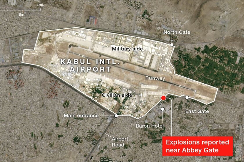 Suicide Bombings at Kabul Airport Afghanistan