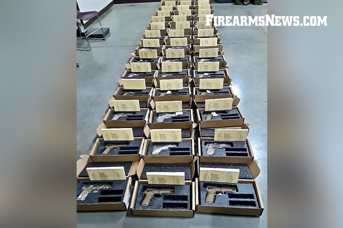 US adopted M17 SIG Pistols Waiting to be Issued to Troops