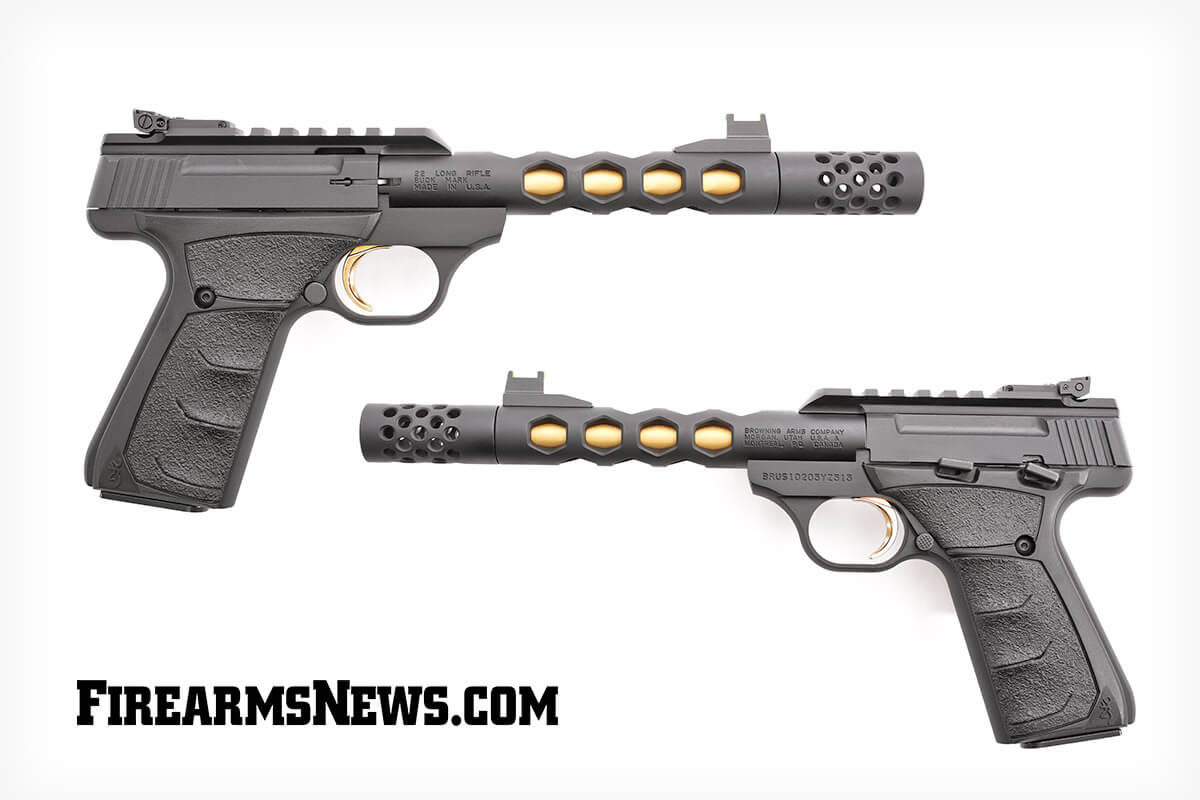 Browning Buckmark Gold Suppressor-Ready Rimfire Pistol