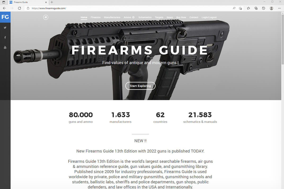 Firearms Guide 13th Edition: Now Available