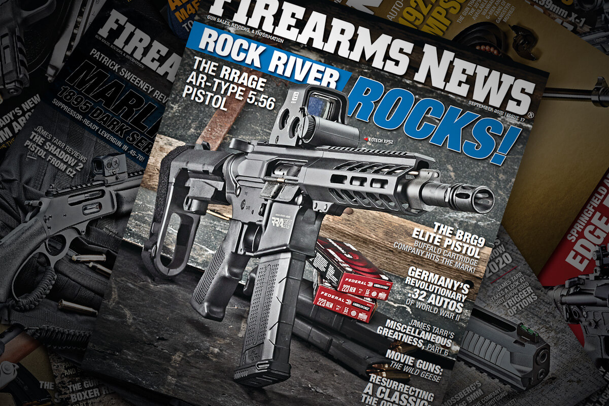 Firearms News September 2022 — Issue #17: Rock River RRage AR-Type Pistol