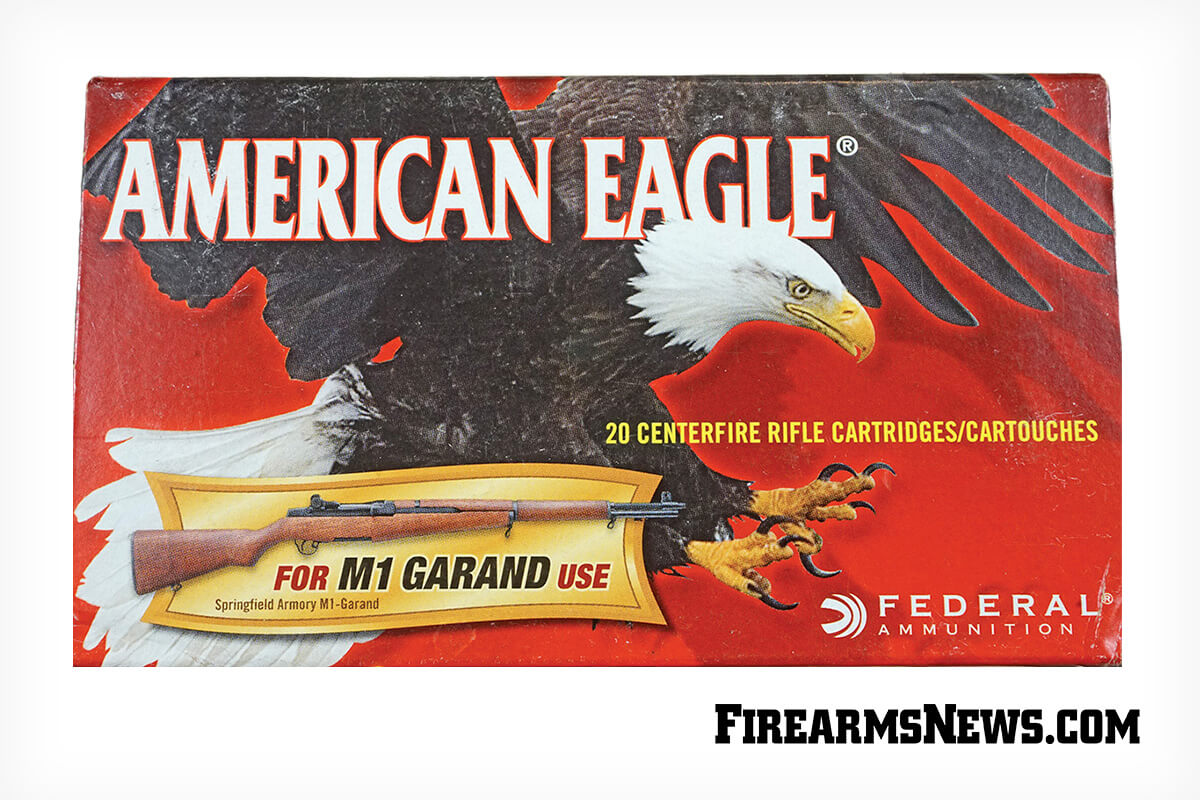 Garand Ammo Test Garand on American Eagle Box