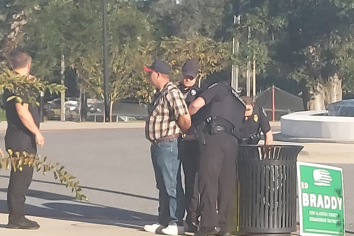 Pro-Carry Demonstrator Arrested at DeSantis Fundraiser