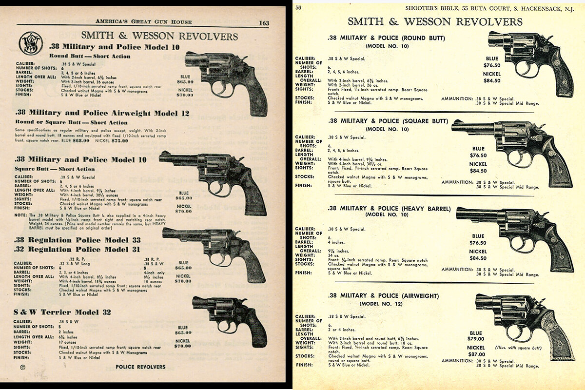 Smith and Wesson Model 12 Airweight revolver