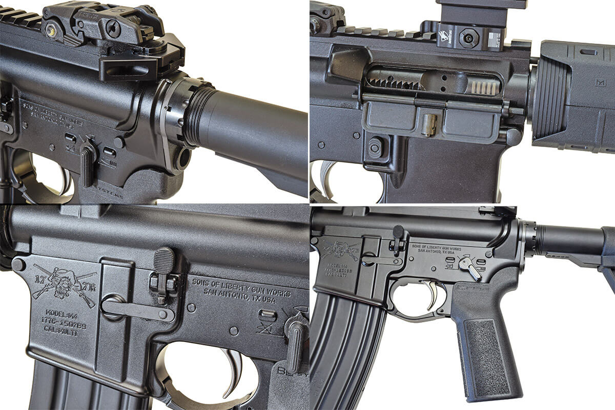 Sons of Liberty Gun Works Trunk Monkey and M489 AR-15 rifles