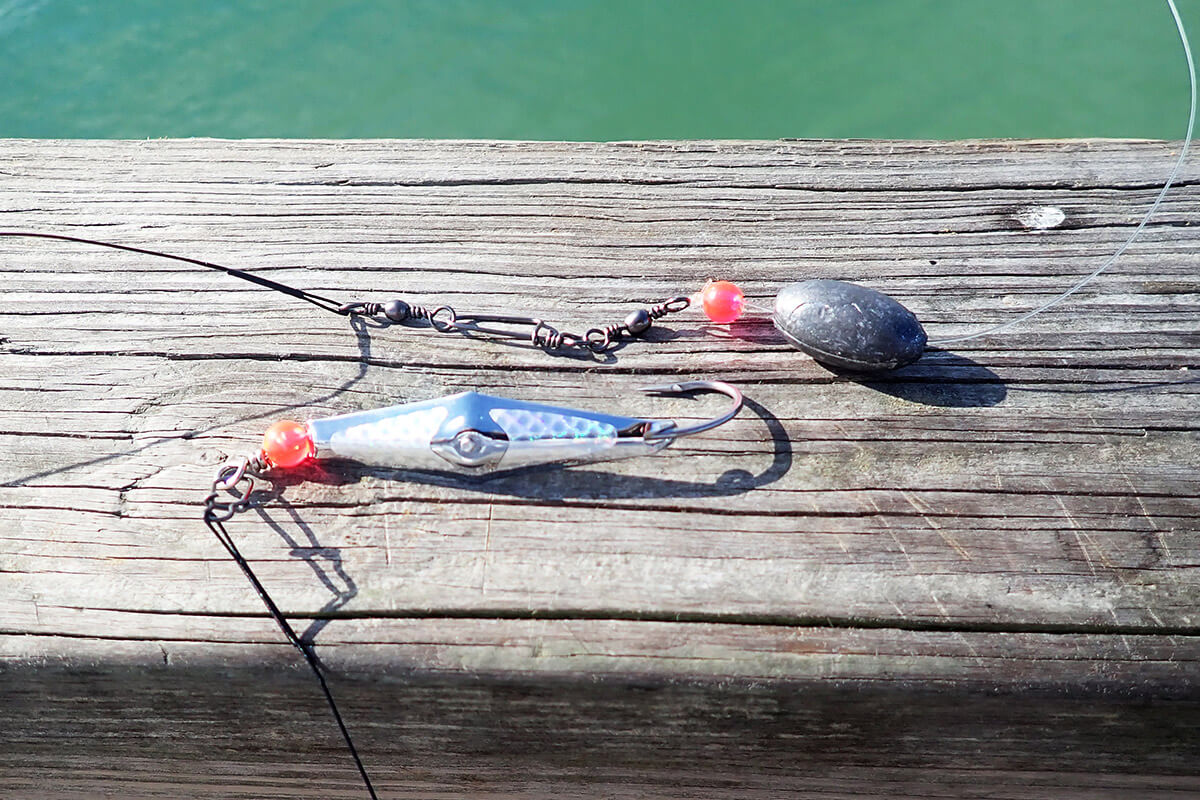 fishing hook and line setup