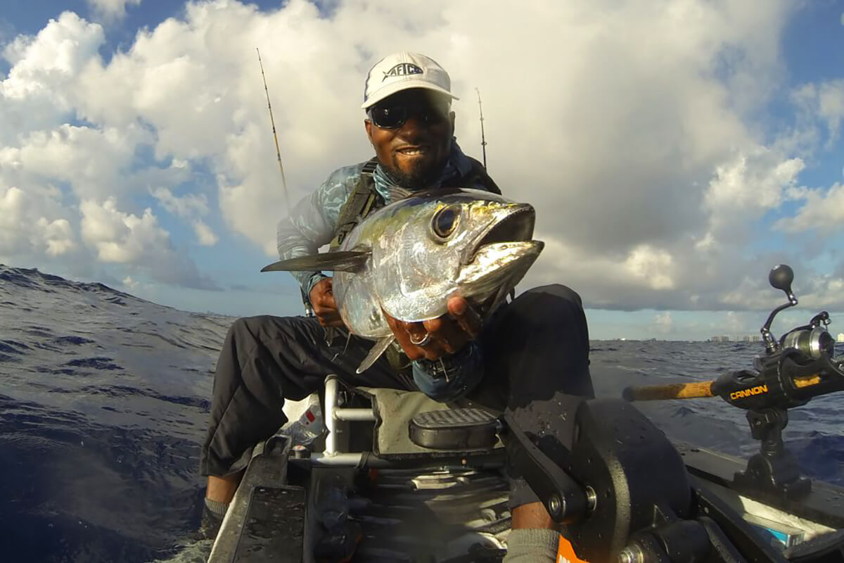 Vertical Jigging from an Ocean Fishing Kayak