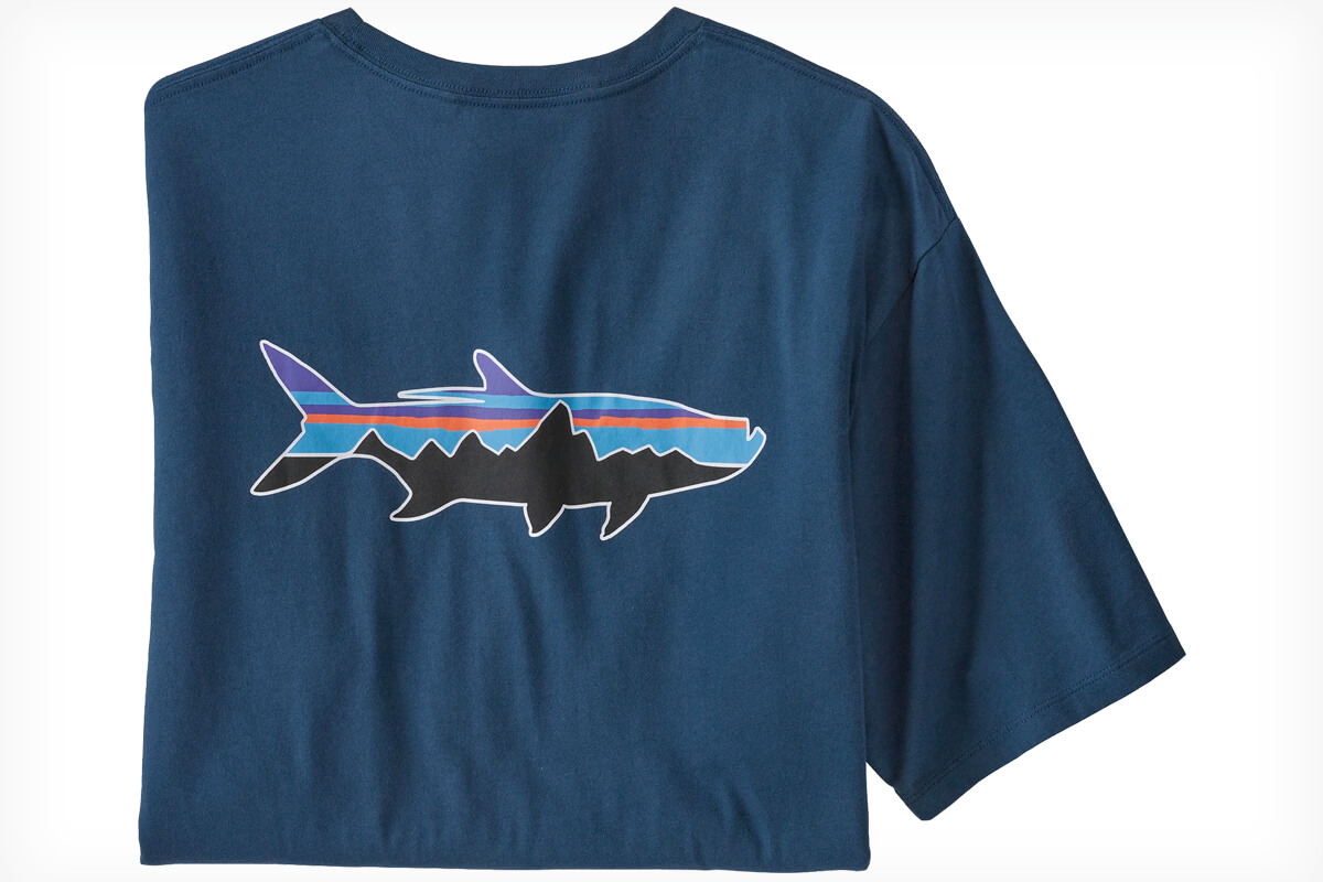 Fly Fishing Shirt Fisherman Logo Printed on a Soft American Apparel Tee in  a Blue Hue, Fly Fishing Apparel for Him, Fish Fathers Day Gift -  Canada