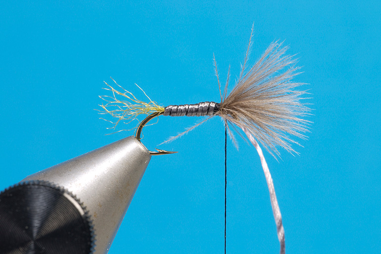 Grey Flexi Floss Fly Tying Material SpanFlex 