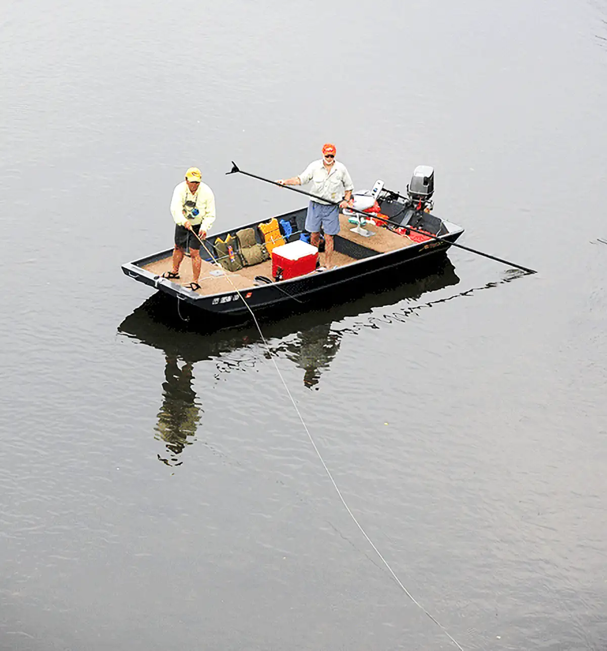 Fishing with the GrandeBass Airtail Flash (Jon Boat Bass Fishing
