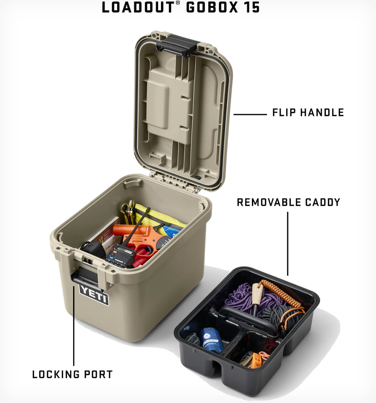 YETI LOADOUT GOBOX チャコール | www.causus.be