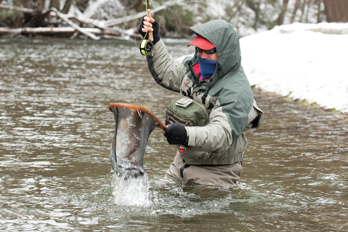 Gear list for fishing open water in cool to cold weather