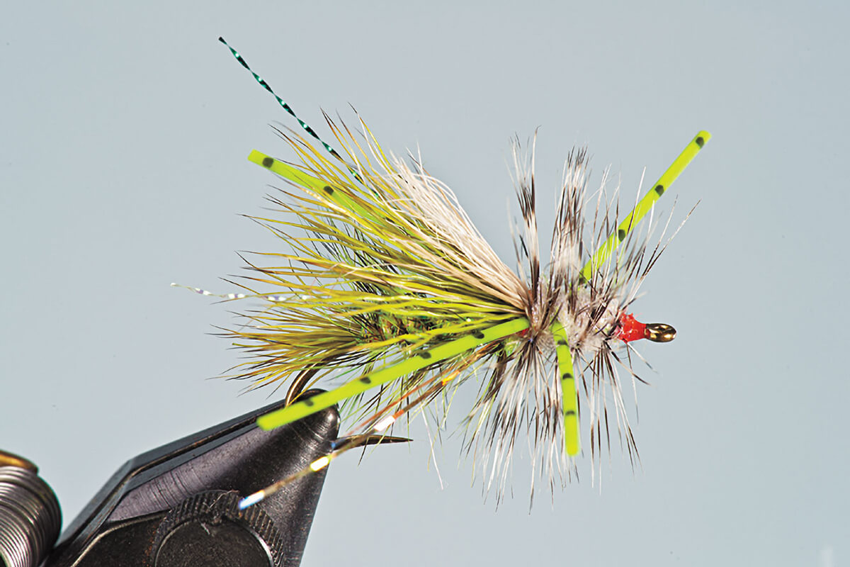 Stimulator Dry Fly Collection - 20 Trout Flies With Storage Box (Multiple Sizes & Colors)