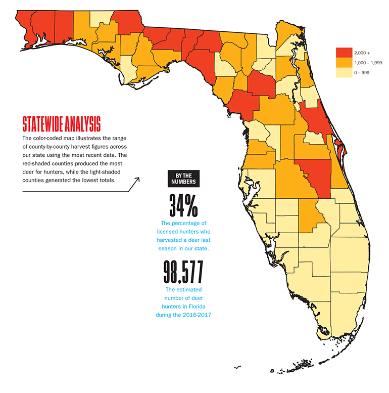 Florida Deer Population Map