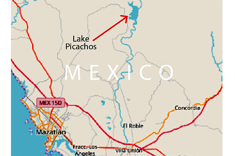 Lake Picachos Map