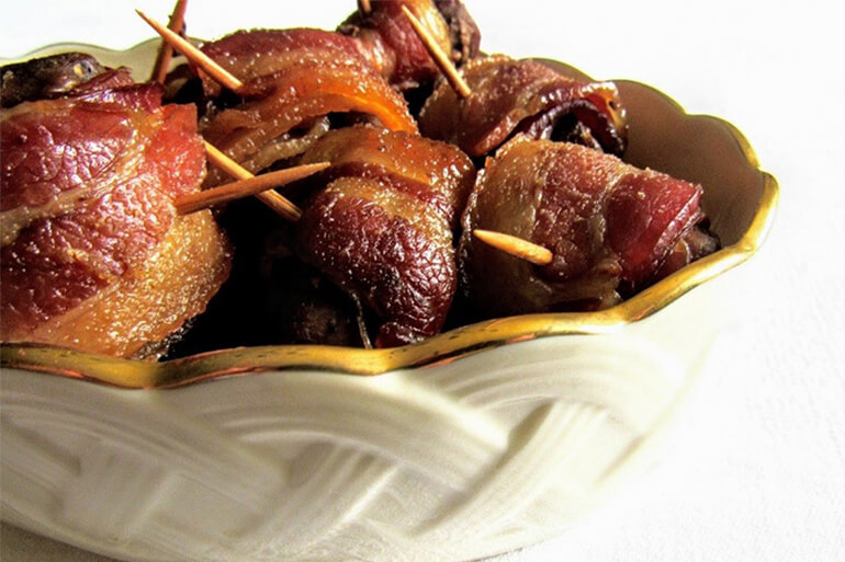 Slow Cooker Bacon-Wrapped Venison