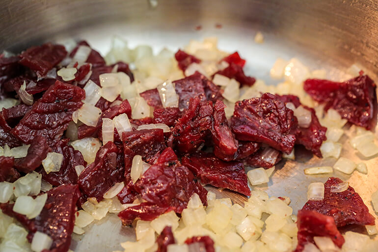 beef-jerky-and-noodles-recipe-onion