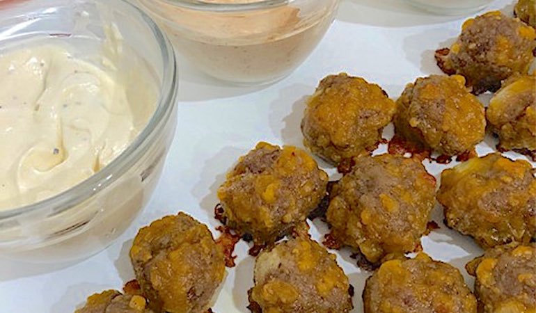 Sausage Cheese Balls Holiday Appetizer